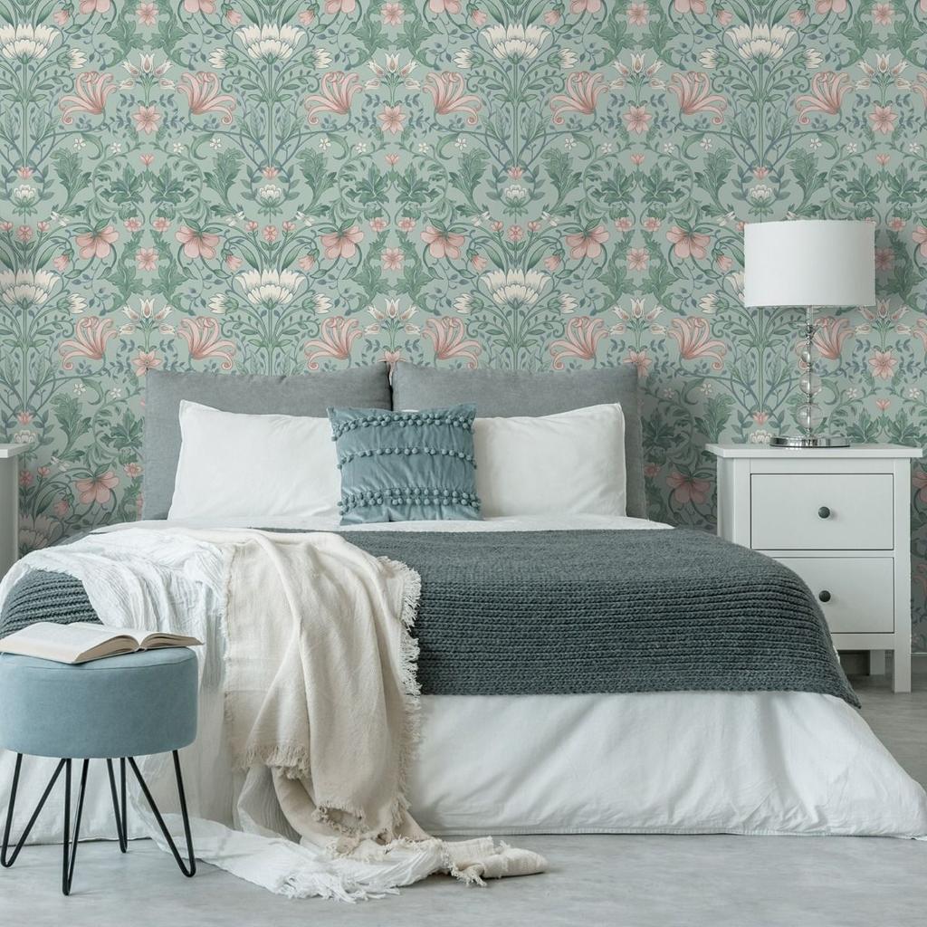 Holden DÃ©cor Eclectic Collection Vintage Floral Wallpaper
