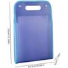 Clear Blue 13-Pocket Vertical Expandable Accordion File Organizer, Large Capacity Multi-Page Document Folder