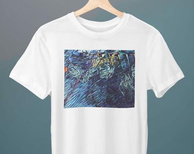 States of Mind, Those Who Go, Umberto Boccioni Painting, Unisex T-Shirt, Art T-Shirt, Futurism, Cubism, Gift for Her, Gift for Him