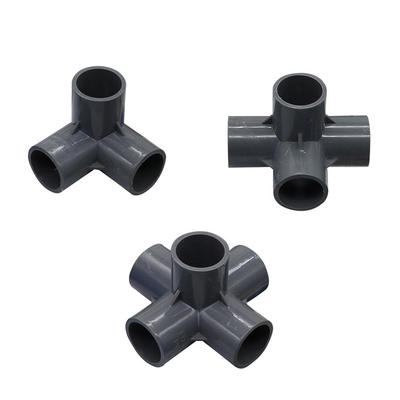20mm 4-way 3-way 5-way Three-dimensional PVC Connector Garden Irrigation Water Connectors Aquarium Adapter Fittings