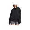 Under Armour Nezastavitelná fleecová mikina s kapucí odvádějící vlhkost jednobarevná dámská mikina černá 1387884-001