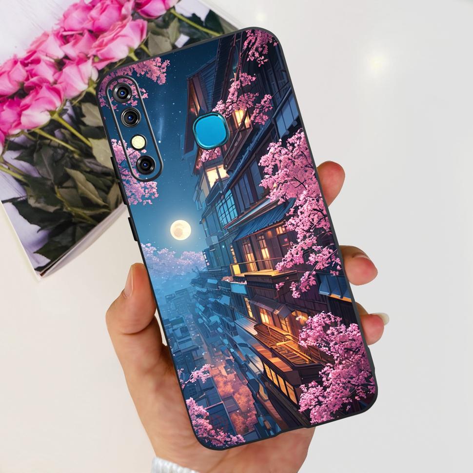 For Infinix Hot 8 2019 Case Cute Panda Butterfly Soft TPU Phone Case For Infinix Hot 8 Hot8 Back Cover X650C X650B Coque Bumper