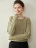 Maglione da donna in cashmere a girocollo: Lavorazione a treccia spessa, Morbido cashmere di capra, Ideale per Autunno/Inverno.
