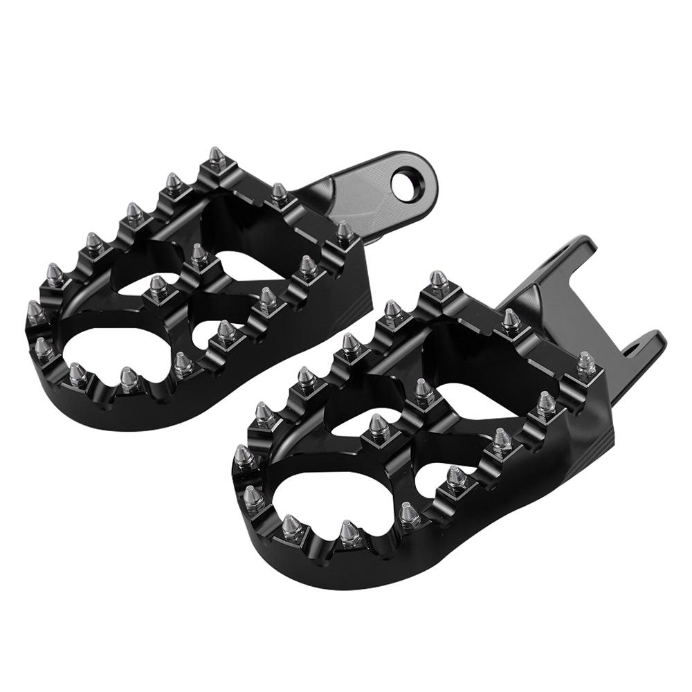 NICECNC For Honda XR650L 1993-2025 Foot Pegs Footrest XR650R 2000-2007 XR600R 1998-2000 XR250R XR400R CR80RB CR85RB Expert чёрный