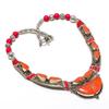 Tibetan Nepal Necklace Natural Red Coral 18" Chunky Ethnic Boho Jewelry NN 720