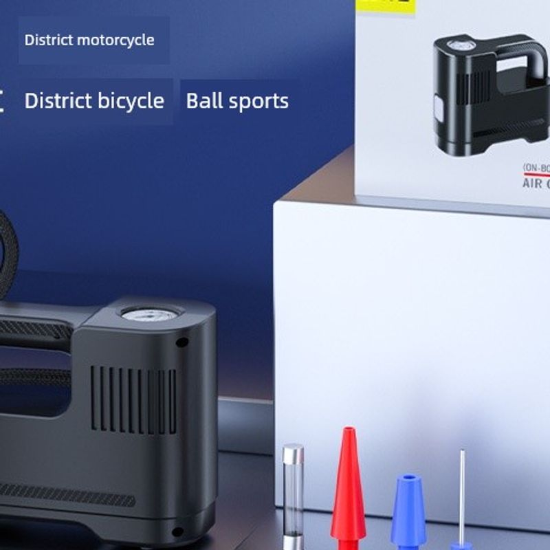 Car-Mounted Air Pump, Wireless Car Tire Air Pump, Multi-Functional Electric Air Pump, Portable Air Pump Pointer Without Light (Wired)
