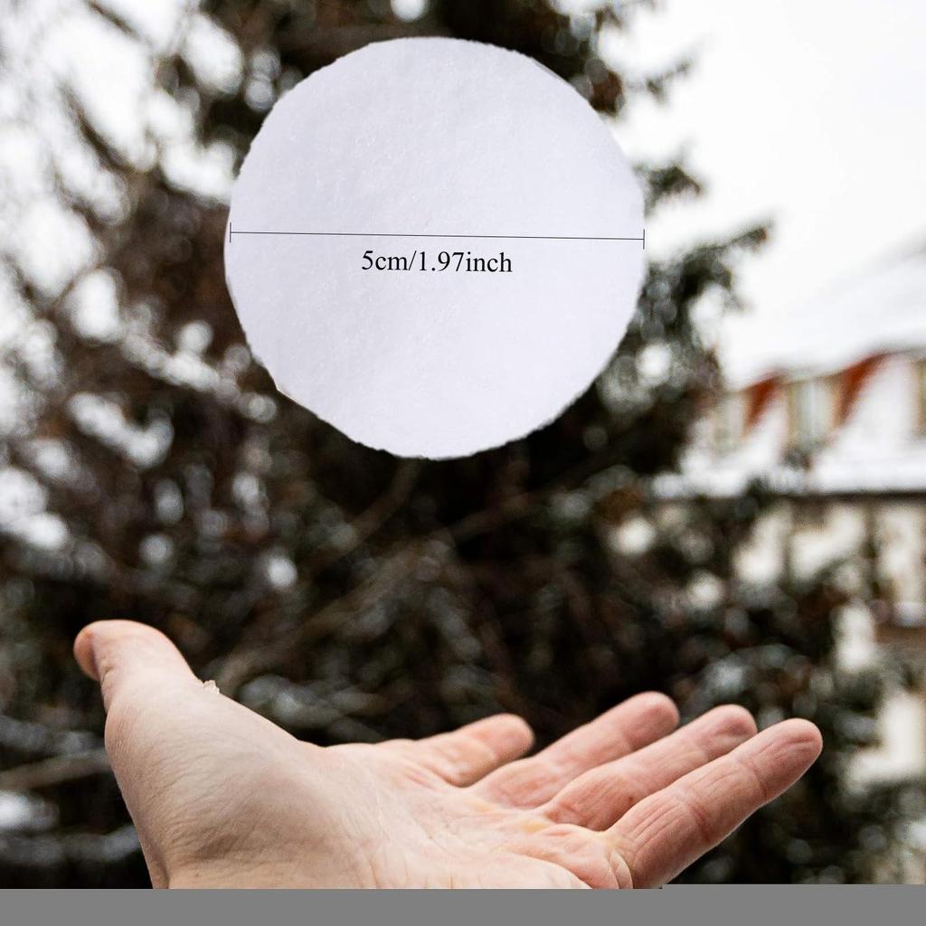 Decorative Hanging Decorations, Large Size White Decoration Souvenirs Exquisite 10pcs Christmas Round Ball Snowball Simulation Foam Big