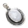 Rainbow Moonstone Gemstone 925 Sterling Silver Jewelry Pendant 2.05" SU-7125