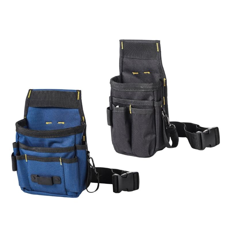 Borsa Porta Attrezzi Elettricista Robusta Borsa da Cintura Con Scomparti Multipli Cintura Regolabile Per Lavoro Professionale