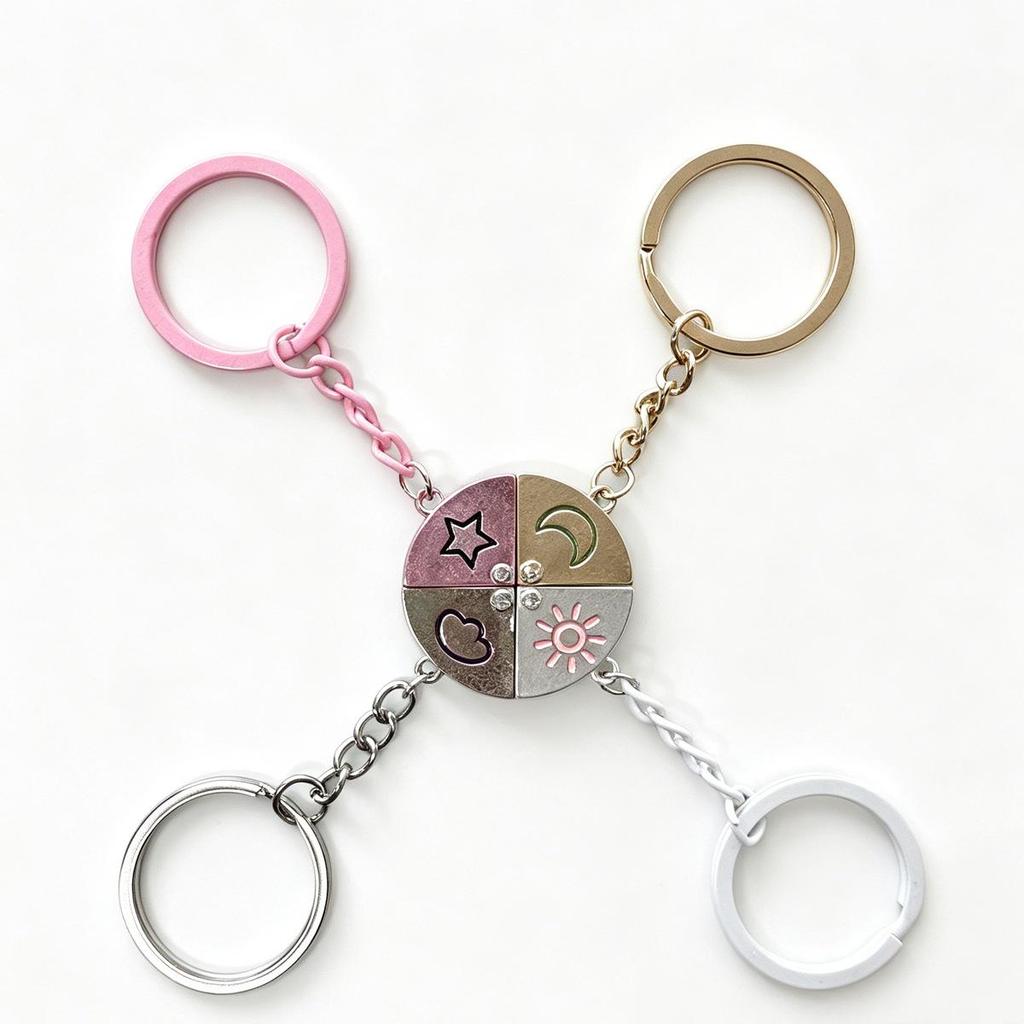 Best Friend Magnetic Necklace: Cute Back-to-School Gift & Birthday Pendant for Her