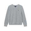 Polo Ralph Lauren Sweatshirt FW24 Solid Color Small Pony Embroidery Crew Neck Pullover Long Sleeve Kids Sweatshirt Gray 313844839-003