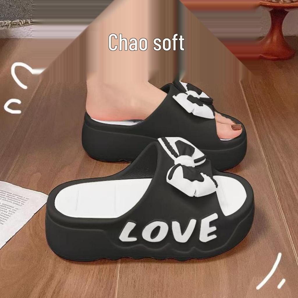 2025 Women's Thick-Soled Non-Slip Summer Slippers - Casual, Soft, Height-Boosting, Breathable Sandals for Indoors or Outdoors.