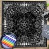 Moon Flower Star Astrology Tablecloth Tarots Divinations Tablecloth Altars Cloth Divinations Board Game Accessories