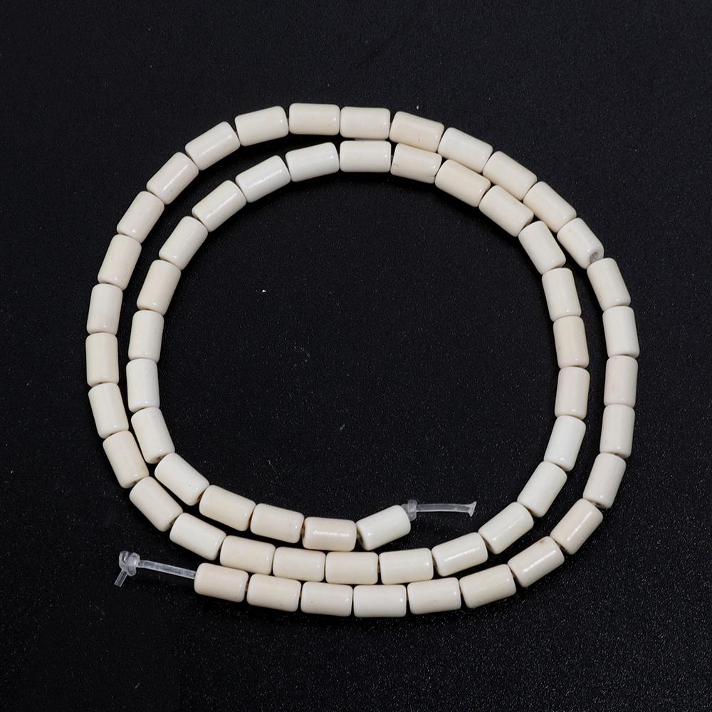 

Natural Turquoise Stone Beads Blue White Cylinder Tube Shape Loose Spacer Beads For DIY Charm Bracelet Necklace Jewelry Making