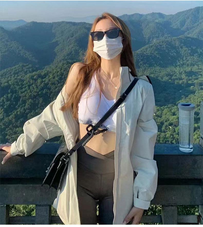 Women's NASA Windbreaker Jacket: Trendy, Lightweight, Detachable 3-in-1 for Spring, Autumn, and Winter. Suitable for Mountaineering.