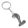 Adesivo per auto 3D Portachiavi in ​​metallo per Ford Focus 2 3 Mustang Shelby Mondeo GT F150 Everest Cobra Snake Decalcomania Anello portachiavi Catena Custodia