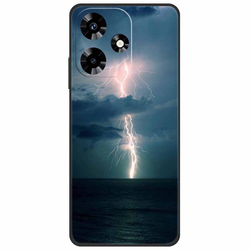 For Infinix Hot 30i NFC Case X669D Silicone Wolf Lion TPU Soft Fundas For Infinix Hot 30i X669C Hot30i 2023 Protector Black Capa