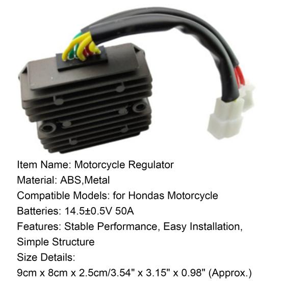 R2001.0.2A Motorcycle Voltage Regulator High Precise Replacement ABS Easy Installation Voltage Regulator