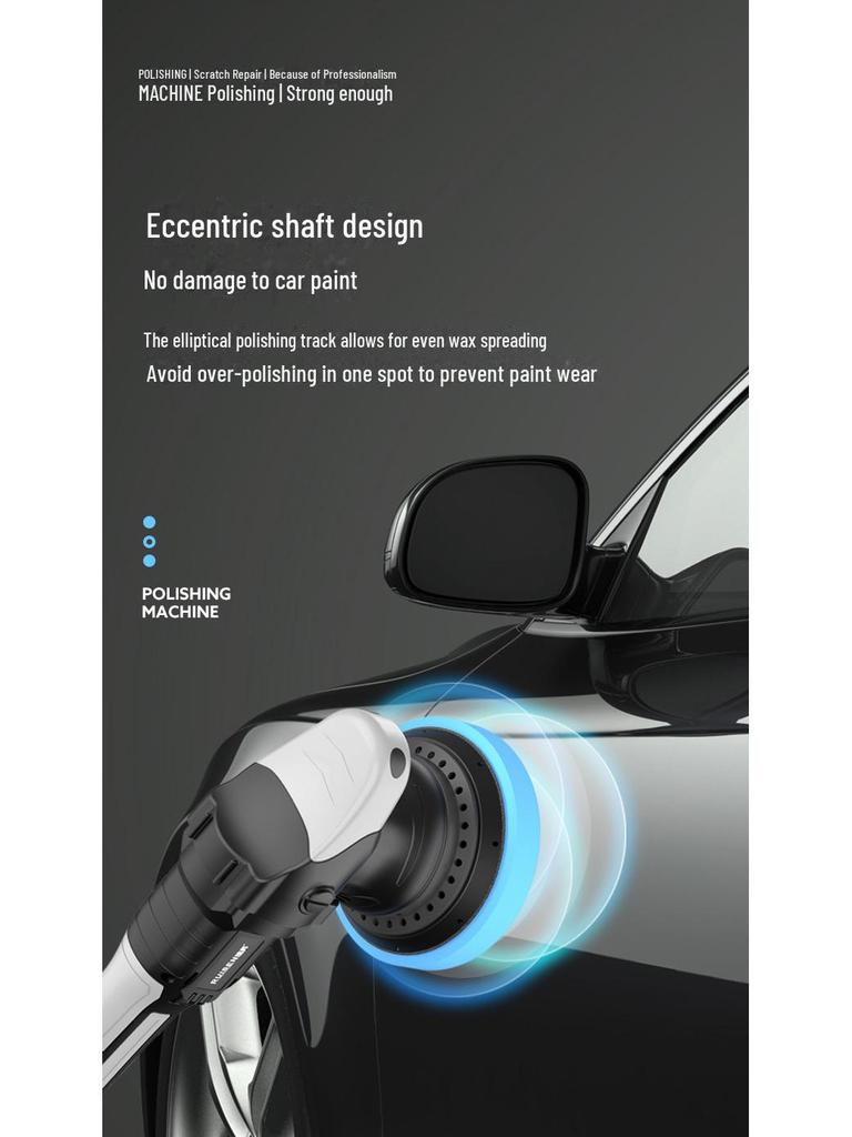 Rechargeable Customizable Wireless Car Polishing Machine with Vibration & Eccentric DA Lithium Battery