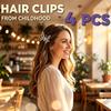 4Pcs Alloy Butterfly Hair Clip Beaded Butterfly Hairpin New Butterfly Hair Barrette  Women Styling