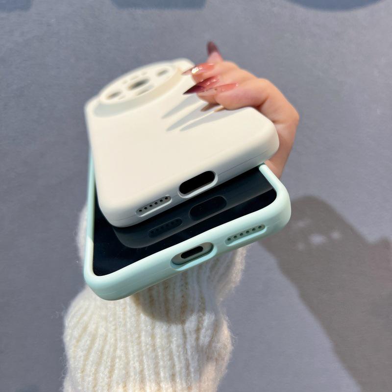 Compatible with Huawei Mate 80 Pro: Liquid Silicone Phone Case, Full Lens Coverage, Solid Color Protection