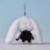 WHITE NewJeans X Collé Furry Bunny Plush Keyring – Adorable and Stylish Key Accessory