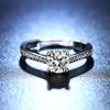 Fashion Four-claw Imitation Diamond Ring Diamond Wedding Ring Ring Couple Ring