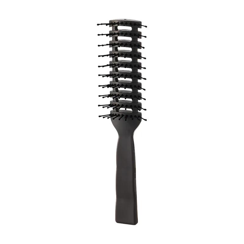 Men Plastic Vent Hair Brush Anti-static Comb Hairdressing Salon Barber Curly Hair Care Wig Styling Tool Comb Brush Massage Tool