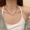 Pearl Black and White Zircon Necklace - Trendy Sweet & Spicy Girl Clavicle Chain - Niche Light Luxury Accessory