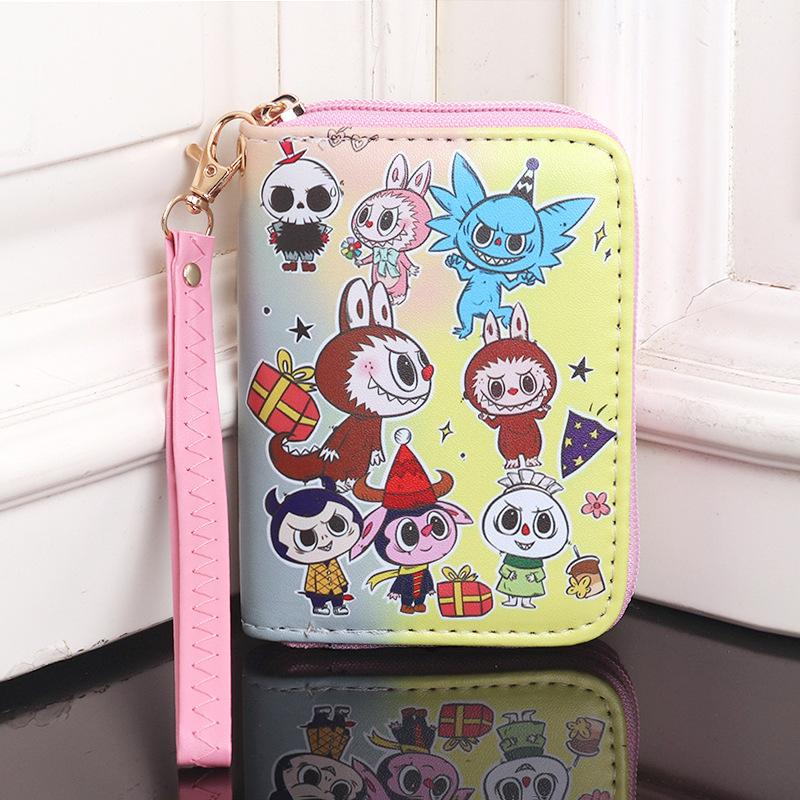 Cartoon Cute and Hot Labubu Male and Female Students Handheld Wallet