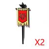 Medieval Accessories Building Blocks Soldiers Weapons Military Flags Mount War Horses Orc Mount Flags Wolf Bricks Kids Toys Gift