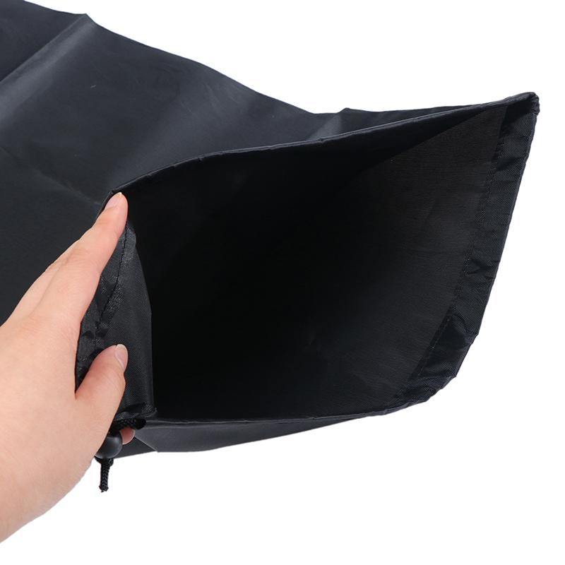 Long Strip Waterproof Drawstring Bag Black Oxford Fabric Storage Pouch for Yoga Mat Cool Mat Carpet Yoga Enthusiasts Fitness Use