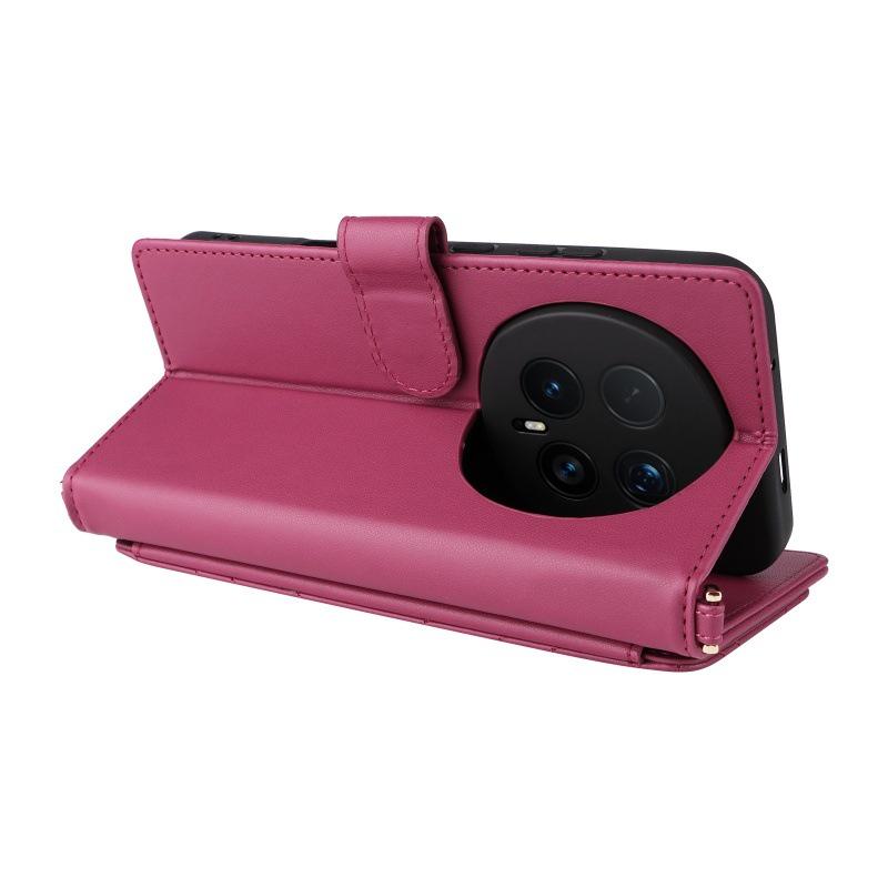 Kožené pouzdro na telefon s držákem na karty pro Huawei Honor Magic 8 Pro