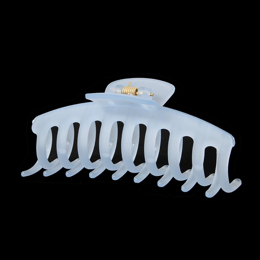 Extra Large 13CM Rectangular Hair Clip - Frosted Multi-purpose Shark Claw Clip for Thick Hair
