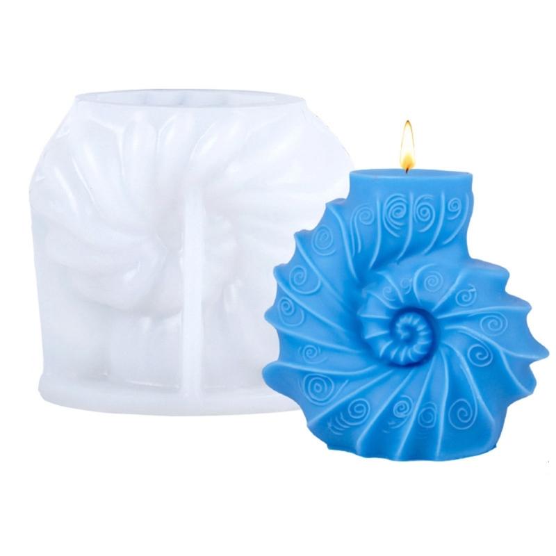 Silicone Molds Ocean Styles Candle Molds Handmade Epoxy Resin Molds 3D Conch Castings Molds Plasters Molds