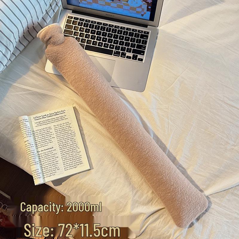Plush Explosion-Proof Hot Water Bottle for Women, Hand Warmer & Abdominal Warmer, Available in Large and Small Sizes