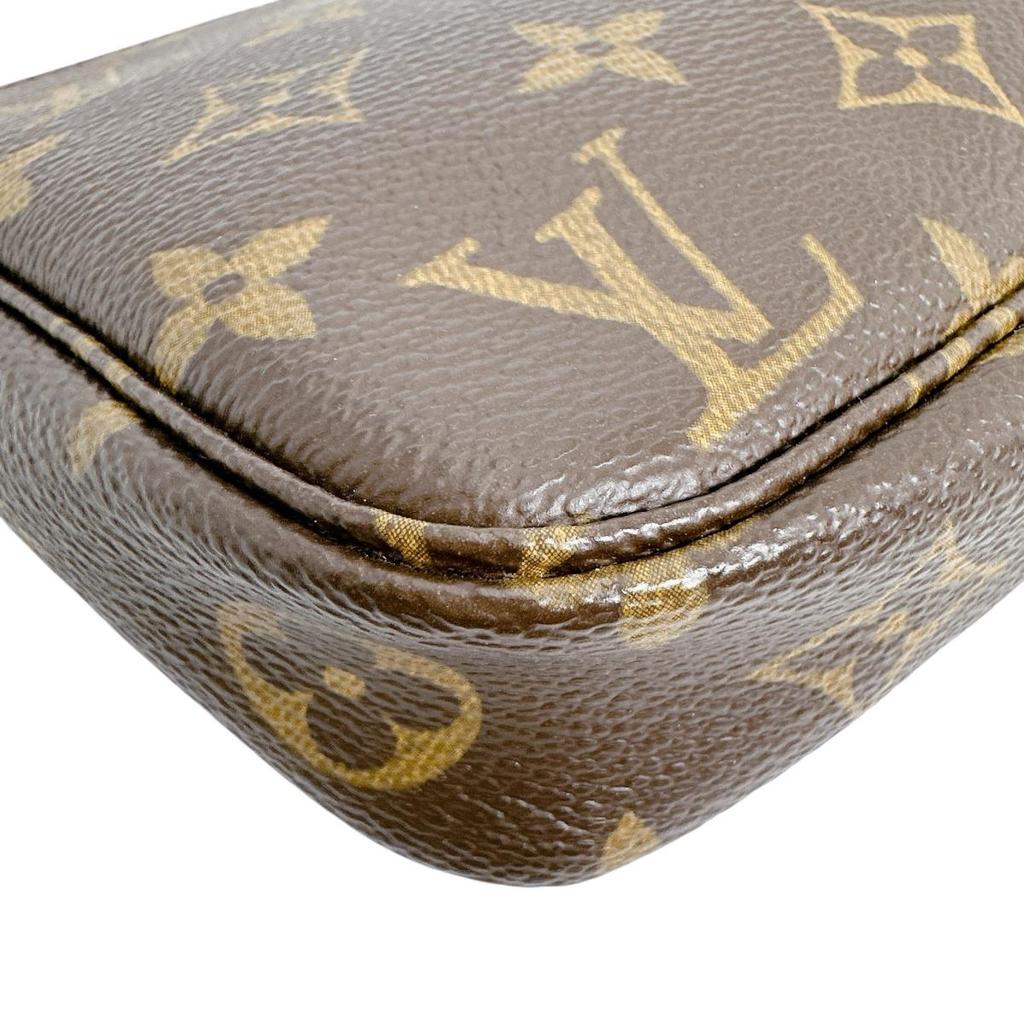 LOUIS VUITTON Monogram Pouch Monogram canvas Brown Women M51980 Used