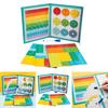 Educational Magnetic Fraction Book With Water Pen For Kids Learning And Math Practice