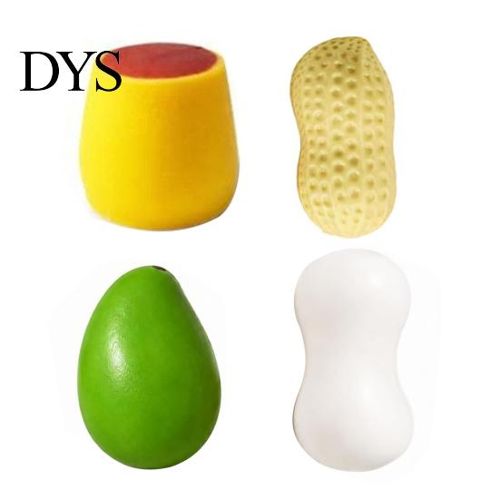 Crunchy Stress Relief Toy 3/4/5/6Pcs/Set Toy, Mango Butter Stick Peanut Pudding Fruit Soap Squeeze Fidget Anxiety Reduction Sensory Ball Adults Toys