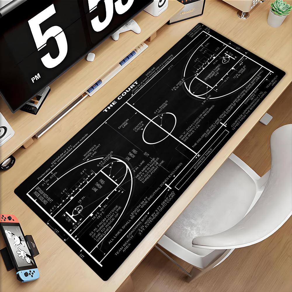 Basketball Court Mouse Pad Large Computer Office Game Table Mats Xxl Rubber AntiSlip Gaming Keyboard Mousepads Long Desk Pads