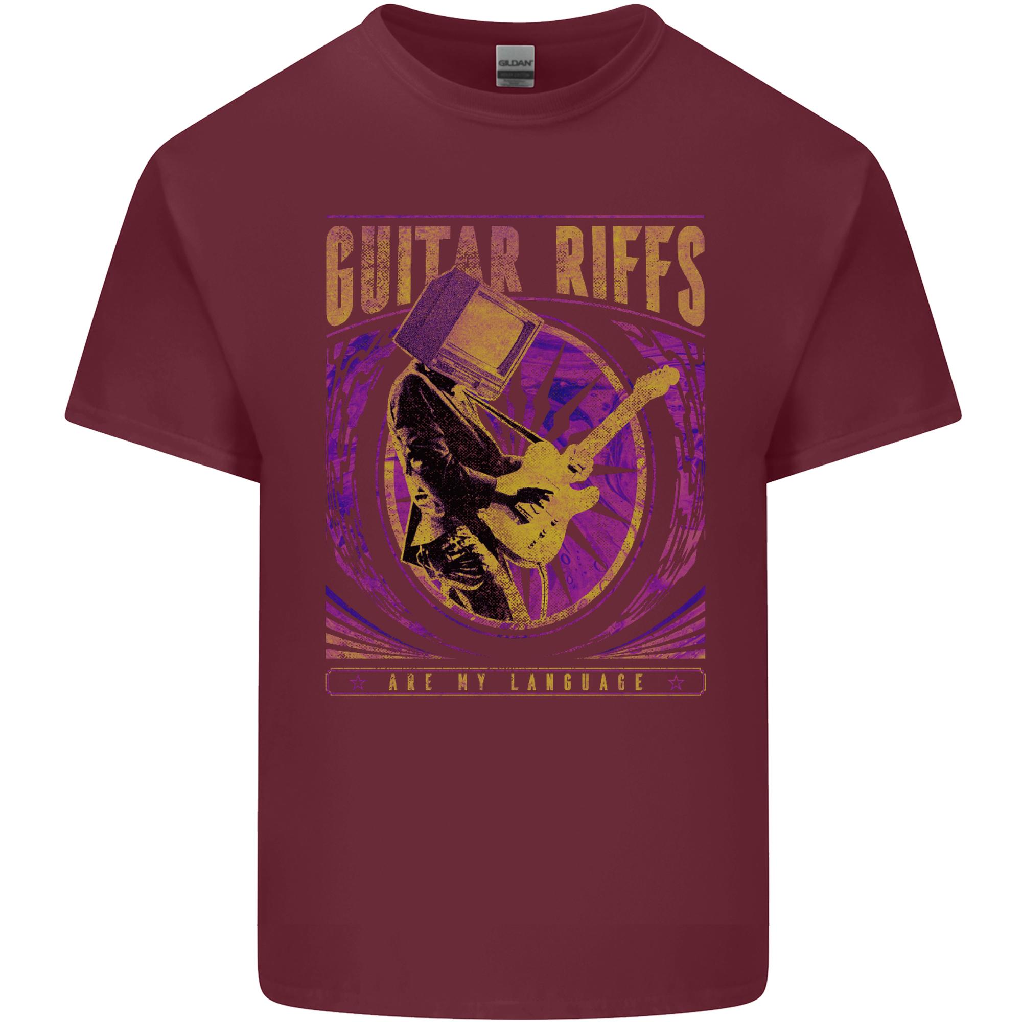 Guitar Riffs Are My Language Guitarist Unisexs Light Cotton TShirt S