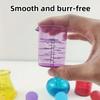 Educational Liquid Measure Tool 4 Colored Science Experiment Cups Mini Measuring Cups  Kindergarten