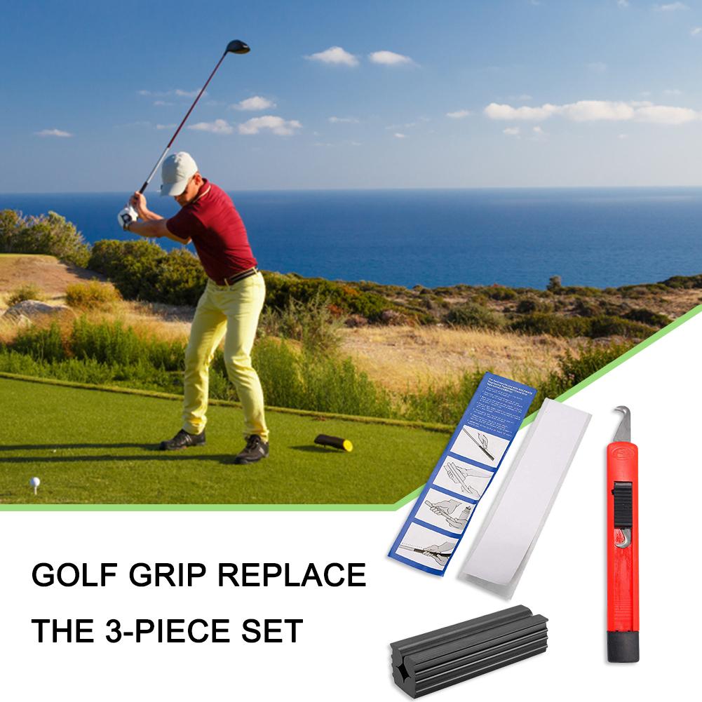 Club Cover Removal Repair Tool Set Hook Blade Golfs Grip Dismantling Assembly Set Rubber Vise Clamp for Golf Club Regripping