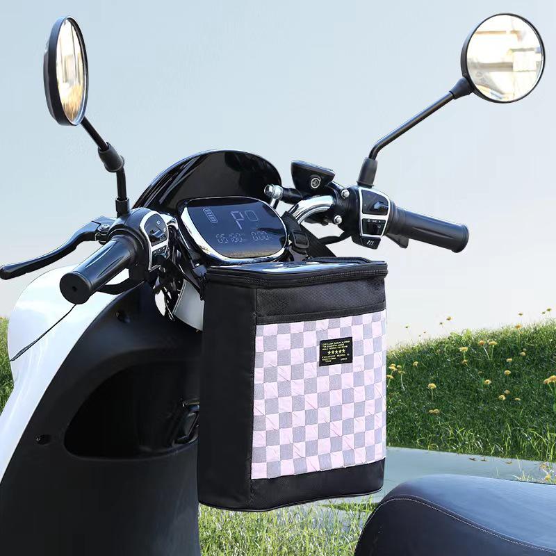 Large-Capacity Waterproof Storage Bag with Front Pocket for Electric Scooters & Bicycles