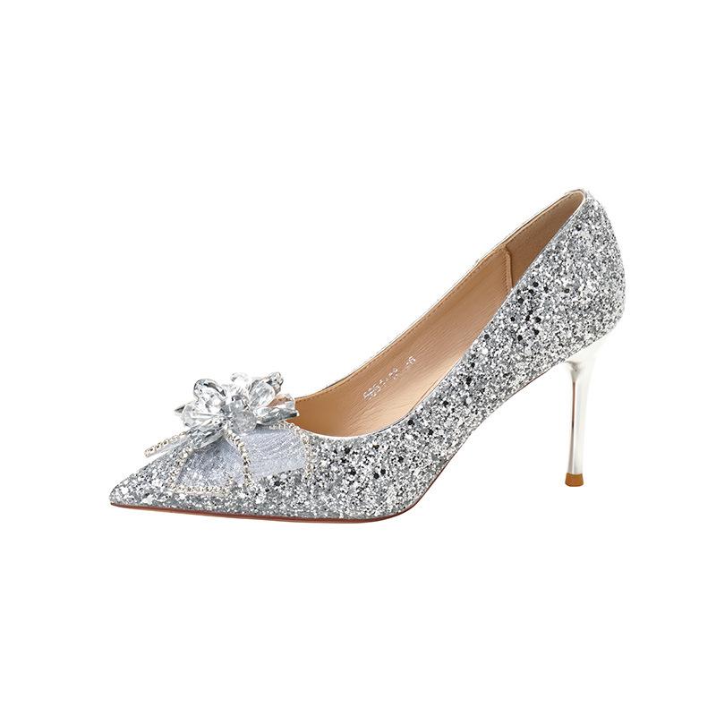 Kristall Schmetterling Brautschuhe - Bequeme Hochzeitsschuhe für Frauen