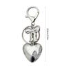 Attractive Heart shaped Keychain Pendant with Bowknot Fashionable Pendant with 3D Heart shaped for Bags and Keychains