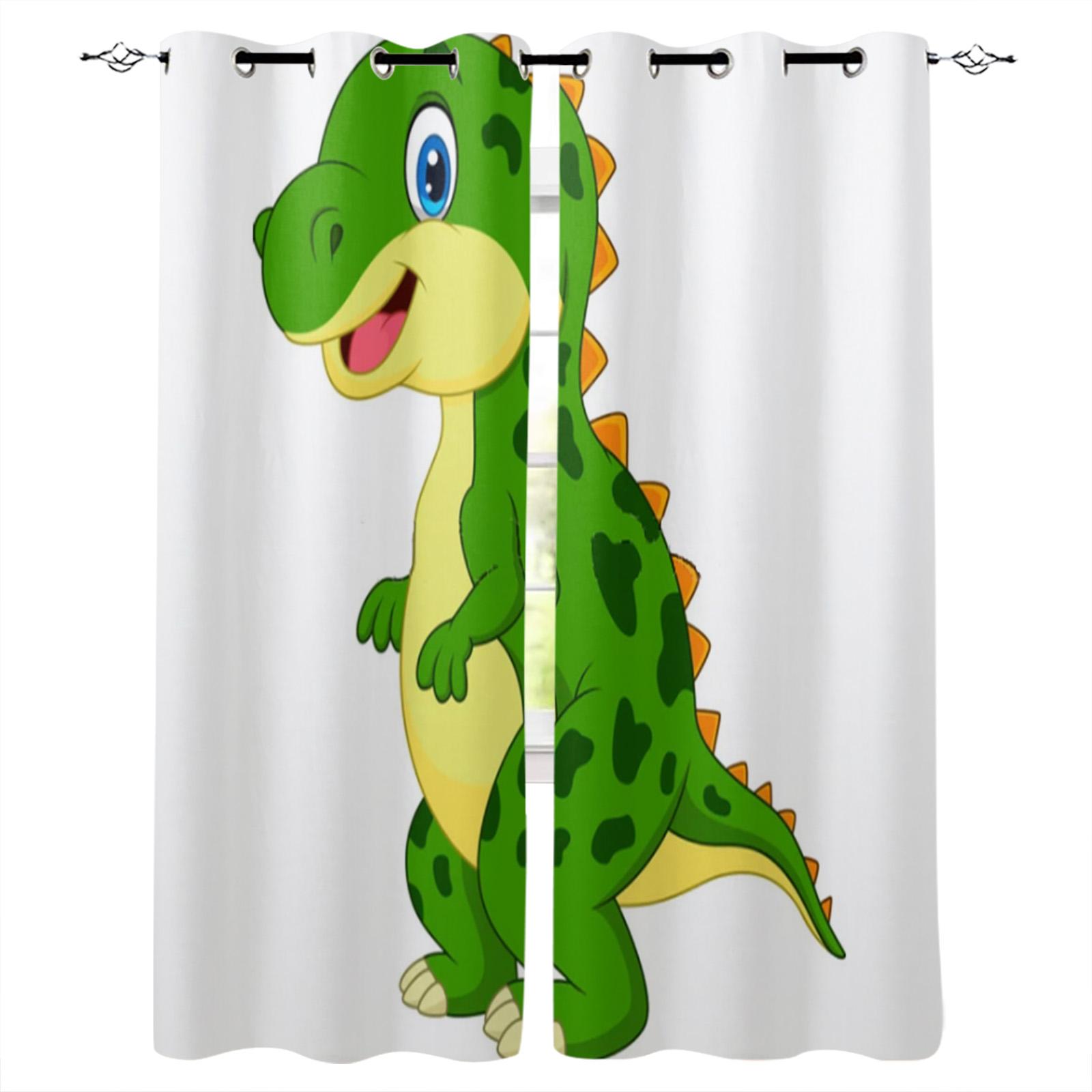 Мультфильм животное милый динозавр оконная занавеска детская спальня шторы домашние шторы — фото 13