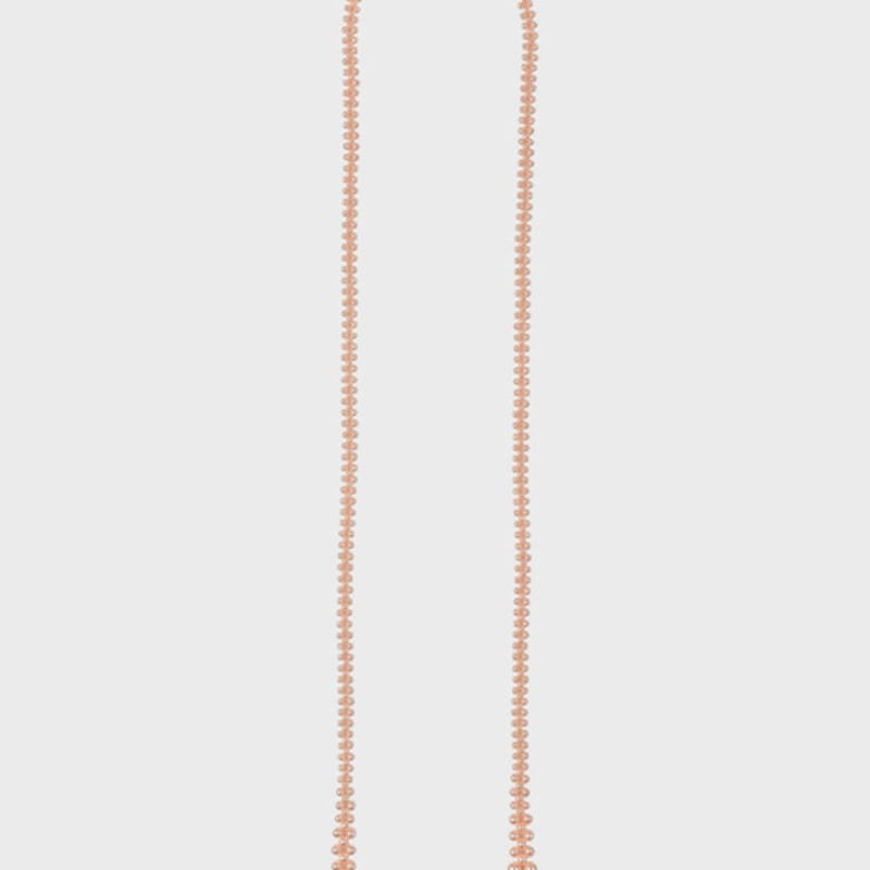 

Eireve BEADED MULTI PEARL TIE (PEACH FUZZ) Peach Fuzz