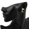 Chanel COCO Mark Earring By Color Black / White plastic/Plated Gold 6.9g Women Used