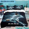 Custom Name 3PCS Powerful Player Seven Heart Bedding Set, Bedding Set Including 1pc Duvet Cover And 2pcs Pillowcases for Bedroom,Dormitory Gift